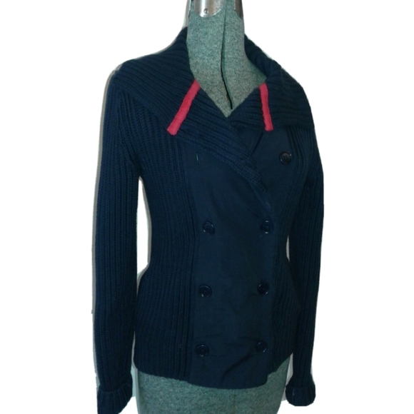 Brooks Brothers Cardigan Sweater peacoat jacket S - Picture 2 of 9